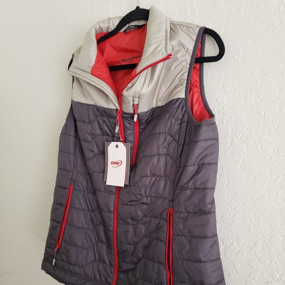CDW Womens Light Weight Running Hiking Puffer Vest - Picture 2 of 4